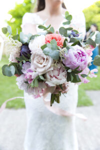 Bride's bouquet at Tonbridge wedding in Kent