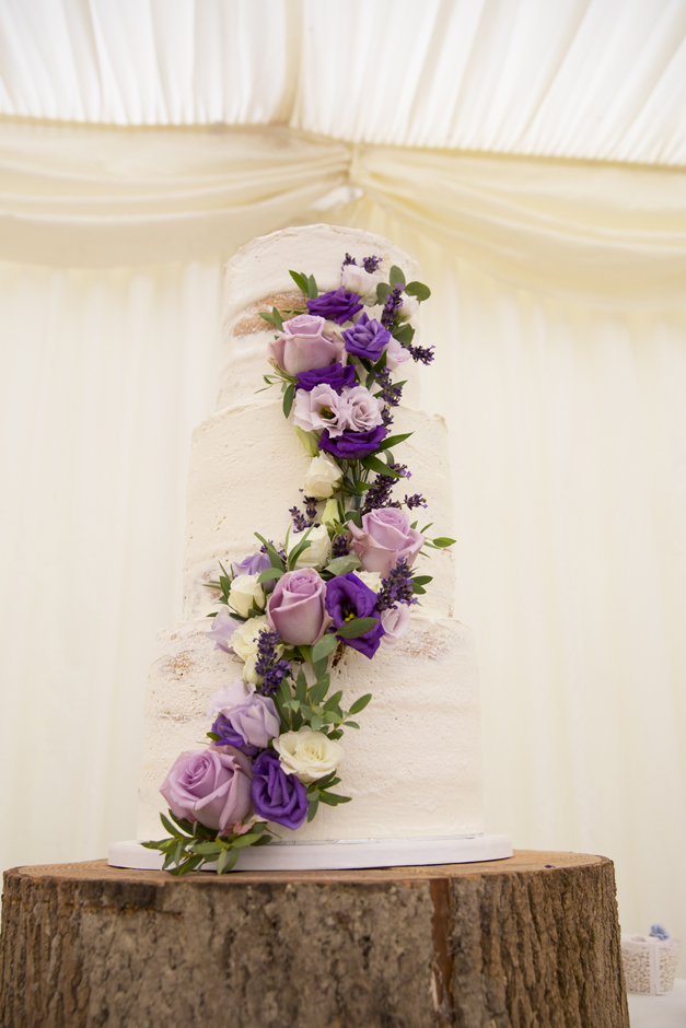 Wedding cake by Sugar and Spiced at Nettlestead Place wedding in Kent. Captured by Victoria Green Photography.